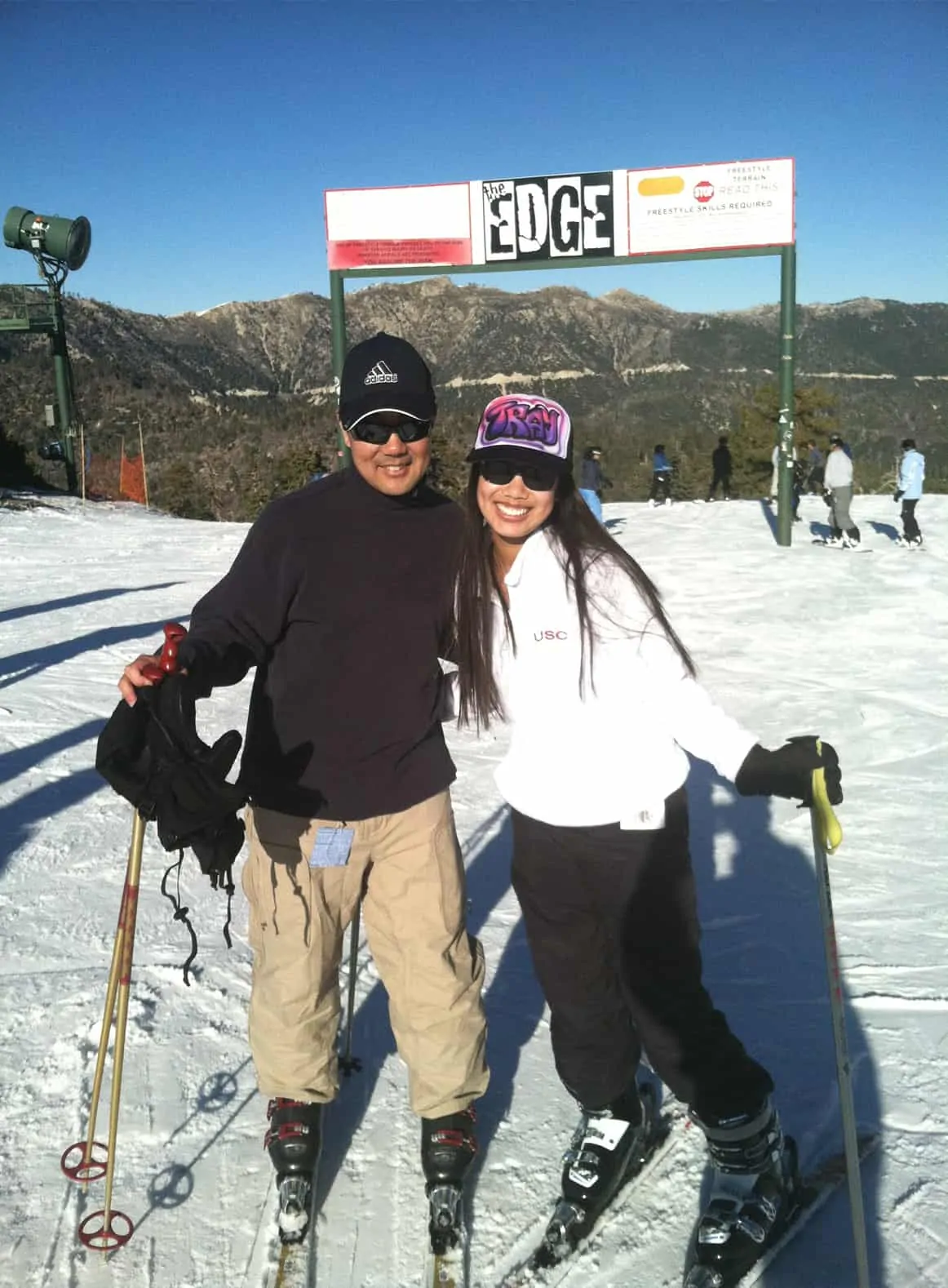 A Great Day of Skiing, Father and Daughter - Darren Chu DDS in Anaheim Hills